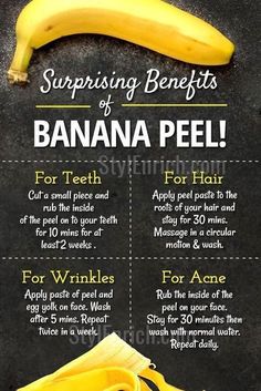 Banana Peel Uses, Glow Up Skin, Banana Benefits, Natural Skin Care Remedies, Skin Care Wrinkles, Banana Peel, Home Health Remedies, For Glowing Skin, Skin Secrets