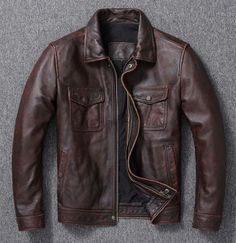 Men’s Motorcycle Biker Vintage Distressed Brown Cafe Racer Real Leather Jacket | eBay Winter Brown Distressed Biker Jacket, Rugged Biker Jacket With Double-needle Long Sleeves, Distressed Brown Moto Leather Jacket For Fall, Brown Moto Leather Jacket With Pockets, Vintage Brown Long Sleeve Biker Jacket For Winter, Rugged Biker Jacket For Fall, Classic Distressed Long Sleeve Outerwear, Distressed Brown Leather Jacket With Long Sleeves, Brown Distressed Leather Jacket With Long Sleeves