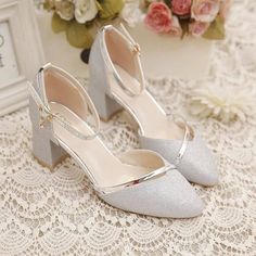 Sandalias doradas de Punta abierta para mujer, zapatos de vestir de tacón alto, con plataforma, de Kasut Tumit Tinggi, Hak Tinggi, Sequin Sandals, Wedding High Heels, Modern Sandals, Party Pumps, Silver Pumps, Spike Heels, Buckled Heels