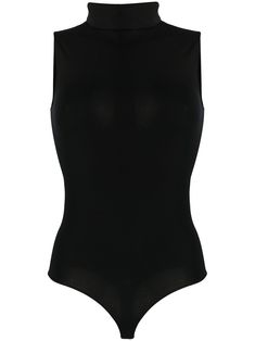 Black roll-neck sleeveless bodysuit from WOLFORD featuring roll neck and sleeveless. It is essential that you try underwear and lingerie over your own garments. We trust you to follow the rules . POSITIVELY CONSCIOUS: At least 50% of the main material of this product meets our conscious criteria. For example, it's either organic, recycled, upcycled or independently recognised as being better for the environment (such as linen, ramie, TENCEL™ etc.).. Black Bodysuit Outfit, Being Better, Trust You, Bodysuit Top, Latest Fashion Design, Sleeveless Bodysuit, Roll Neck, Looks Vintage, Black Bodysuit