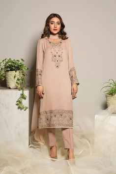 Chinyere IS5A1232copy Formal 2021 Semi-stitched Long Sleeve Palazzo Set For Eid, Pink Lawn Suit For Eid, Pink Lawn Suit For Formal Eid Occasions, Unstitched Palazzo Set With Dabka For Eid, Pink Formal Lawn Suit For Eid, Formal Pink Lawn Suit For Eid, Semi-formal Long Sleeve Sets For Diwali, Festive Semi-formal Kurta With Dabka Work, Formal Naqshi Dresses For Eid