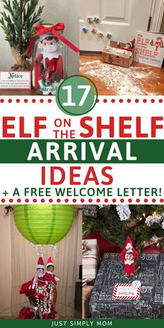 elf on the shelf arrival ideas for christmas