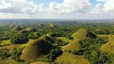 an aerial view of the chocolate hills in bohola