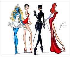 Jessica Rabbit And Betty Boop, Betty Boop And Jessica Rabbit, Fashion Drawing Design, Betty Boop Costume, Rabbit Fashion, Hayden Williams, Instagram Cartoon, Cartoon Face, Cartoon Fashion