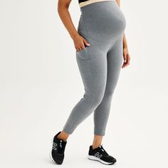 Whether for comfort or sport, this women's Tek Gear maternity 7/8 leggings is the right choice for you. Whether for comfort or sport, this women's Tek Gear maternity 7/8 leggings is the right choice for you. TECHNOLOGIES & FEATURES Moisture-wicking technology 4-way stretch fabric Two side pockets Tag freeFIT & SIZING 24 1/2-in. inseam High rise sits on the natural waistline Elastic waistbandFABRIC & CARE Polyester, spandex Machine wash Imported Size: 3X. Color: Dark Grey. Gender: female. Age Gro Moisture-wicking Leggings With 4-way Stretch For Training, Moisture-wicking Solid Leggings For Training, Stretch Workout Leggings For Maternity, Fleece Lined Maternity Leggings, Maternity Leggings Target, Plus Size Maternity, Maternity Leggings, 4 Way Stretch Fabric, Plus Size Pregnancy