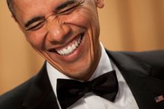 Obama Laughing Face, Laughter The Best Medicine, Nice Teeth, Happy Stuff, Great Smiles, Belly Laughs, First Ladies, American Presidents, Smiles And Laughs