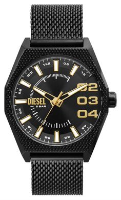 Diesel began as a denim clothing company in 1978 in Breganze, Italy. The founder Renzo Rosso wanted to create an innovative denim brand. He chose the name Diesel as diesel was considered an alternativ... Mesh Bracelet, Stainless Steel Mesh, Steel Mesh