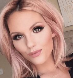 #pink #hair hair pink Магия момента Blond Rose, Rose Gold Blonde, Rose Blonde, Summer Hair Trends, Gold Hair Colors, Hair Color Rose Gold, Makijaż Smokey Eye