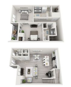 two bedroom apartment floor plans with living room and kitchen