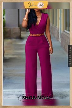 Women's Sleeveless Jumpsuit Pink Sleeveless Jumpsuits And Rompers, Summer Purple Jumpsuits And Rompers For Work, Chic Purple Jumpsuits And Rompers For Work, Purple Jumpsuits And Rompers For Summer Workwear, Purple Summer Jumpsuits And Rompers For Work, Casual Purple Jumpsuits And Rompers For Night Out, Elegant Sleeveless Purple Jumpsuits And Rompers, Purple Sleeveless Jumpsuits And Rompers For Night Out, Short Sleeve Jumpsuits