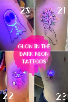 glow in the dark neon tattoos