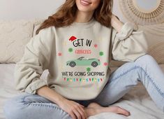 Stay cozy and stylish this holiday season with this Get in Grinches We're Going Shopping Unisex Heavy Blend™ Crewneck Sweatshirt. Perfect for lounging at home or running errands, this sweatshirt is a must-have for fans of these iconic films. Product features - Knit in one piece for reduced fabric waste - Ribbed knit collar for shape retention - Made with a cozy blend of 50% cotton and 50% polyester - Classic fit and crew neckline for comfort - Ethically grown US cotton with low environmental impact dyes Care instructions - Machine wash: cold (max 30C or 90F) - Non-chlorine: bleach as needed - Tumble dry: low heat - Do not iron - Do not dryclean Grinch Gifts, Iconic Films, Le Grinch, Going Shopping, Fabric Waste, Funny Holiday, Ugly Sweater Party, Holiday Humor, Stay Cozy