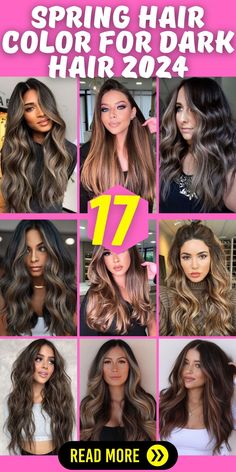 Spring Curly Hair Color, Spring Hair 2024, Balayage For Indian Skin Tone, Hair Color For Dark Hair, Color For Dark Hair, Textured Curly Hair, Hot Hair Colors, Hair Textures, Spring Hair Color