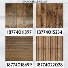 the different types of wood flooring are shown