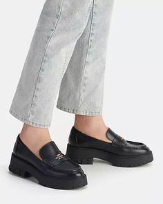 COACH® | Ruthie Loafer Luxury Elegant Coach Loafers, Classic Coach Leather Loafers, Coach Hayley Loafer, Coach Haley Loafer, Coach Leah Loafers, Business Casual Work