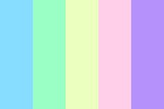 an image of pastel colors on a white and blue background in the same color scheme