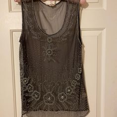 Beautiful Sparkle Made In India Never Worn Sheer Top, Black Silver, Flapper Dress, Sparkle, Womens Tops, India, Silver, Women Shopping, Black