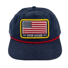 Old School Style, with a modern twist. Our Retro Rope Hats are the perfect splash of nostalgia for any wardrobe. Featuring the a medium-profile fit, this adjustable snapback fits a wide range of head sizes. Adorned proudly with an American Flag patch and a slick 5mm rope, this hat makes for a retro look that turns heads afield or "astream". Adjustable Trucker Hat 5-panel, Retro Navy Baseball Cap With Curved Brim, Curved Brim Baseball Cap Made In Usa For Outdoor, Outdoor Baseball Cap With Curved Brim Made In Usa, Outdoor Baseball Cap Made In Usa With Curved Brim, Patriotic Adjustable Baseball Cap For Outdoor, Outdoor Curved Brim Baseball Cap Made In Usa, Adjustable Patriotic Hat For Outdoors, Navy Retro Snapback Baseball Cap