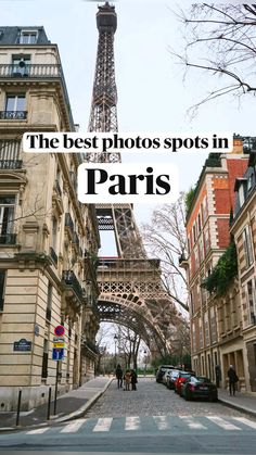 the eiffel tower from side streets such as rue de l'universale