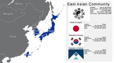 The East Asian Community, AKA "the Japanese Empire but less evil this time" - imaginarymaps Fictional Flags, Japanese Empire, Fantasy Map Generator, Alternative History, Map Generator, Alternate Worlds, Earth Surface, Fantasy Sci Fi