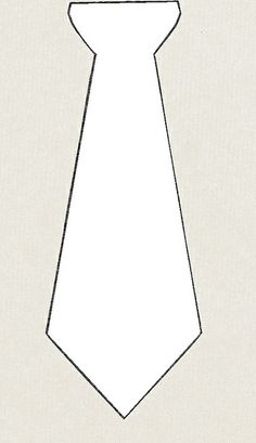 a drawing of a white neck tie on a beige background