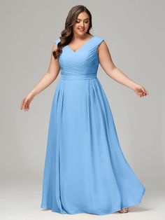 V-back Chiffon Bridesmaid Dress Plus Size Bridesmaid Dress Plus Size, Plus Size Bridesmaid Dresses, Bridesmaid Dresses Chiffon, Chiffon Halter Dress, Bridesmaid Dresses Long, White Wisteria, Simple Bridesmaid Dresses, Chiffon Shawl, Plus Size Bridesmaid