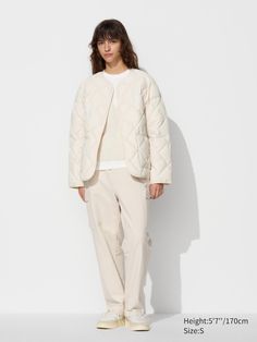 PUFFTECH Relaxed Jacket | UNIQLO US Uniqlo Store, Styling Ideas, Diamond Quilt, Helmut Lang, Mix N Match, Uniqlo, Online Purchase, Water Repellent, Inside Pocket