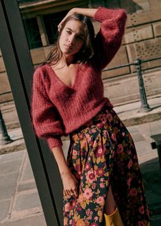 Rosa Jumper - Ecru - Kid mohair - Sézane Looks Hippie, Moda Chic, Neue Outfits, 가을 패션, Look Vintage, Mode Inspiration, Parisian Style