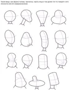 how to draw cartoon heads with different shapes and haircuts in one drawing lesson