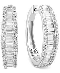 in stock Diamond Baguette, Yellow Gold Jewelry, Diamond Hoop Earrings, Baguette Diamond, Diamond Clarity, Free Jewelry, Diamond Shapes, Colored Diamonds, Lab Grown