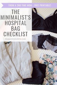 the minimalist's hospital bag checklist is here