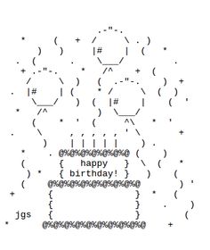 an image of happy birthday written in black and white on a sheet of paper with numbers