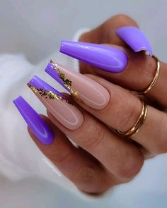 Ongles Gel Violet, Aqua Nails, Unghie Sfumate, Sassy Nails, Purple Nail Designs, Long Square Acrylic Nails, Acrylic Nails Coffin Short