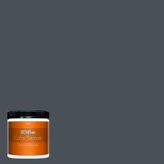 the behr paint color is shown in an orange and gray hue with black accents