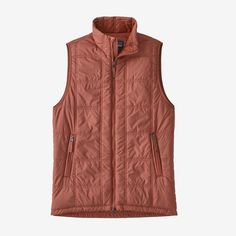 Heater on, windows down—the Lost Canyon Vest is a daily-wear layering piece that offers the perfect blend of warmth, comfort and freedom of movement. Made in a Fair Trade Certified™ factory. - Burl Red Patagonia Country, Patagonia Outfit, Red Orange Color, Patagonia Jacket, Womens Size Chart, Freedom Of Movement, Range Of Motion, Patagonia Womens, Layering Pieces