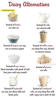 dairy alternatives for lactose and dairy - free milkshake info sheet with instructions