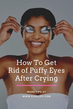 7 steps to get rid of puffy eyes from crying! Learn how to quickly reduce puffiness after crying & the best de-puffing eye products. How To Get Rid Of Swollen Eyes, Swollen Under Eye Remedies, How To Get Rid Of Puffy Eyes In Morning, How To Reduce Puffy Eyes, Eye Puffiness Remedies Diy, Puffy Eyes Remedy How To Get Rid, How To Get Rid Of Puffy Eyes, Puffy Eyes Crying, Swollen Eyelids Remedy