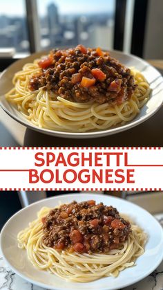 Pasta Recipes: Easy Spaghetti Bolognese Easy Bolognese Recipe, Easy Spaghetti Bolognese, Spaghetti Bolognese Recipe, Whole Wheat Spaghetti, Easy Spaghetti, Cooked Pasta, Spaghetti Top, Bolognese Recipe