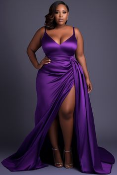 Off Shoulder V Neck Dress, Rose Gold Plus Size Wedding Dress, Maid Of Honor Plus Size Dress, Classy Purple Dress, Silk Bridesmaid Dress Plus Size, Wedding Guest Elegant Dress, Purple Wedding Guest Dress Summer, Fall Color Dresses For Wedding Guest, Jewel Tone Gown