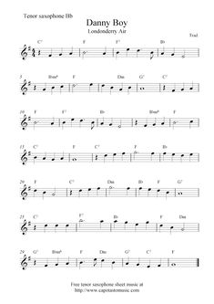 sheet music with the words,'damy boy '