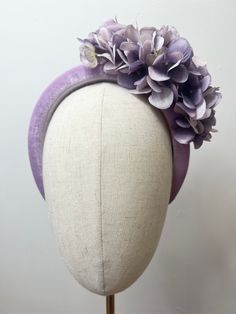 Beautiful Hyrangea headband, lilac hydrangea petals sit to create a side cluster on a large velvet lilac coloured headband.  This Headband is stunning, perfect for all summer events, weddings and races. Brand New. If you need your item by a certain date please let me know. Made in the UK. Custom orders are welcome. Many more items are available in our Shop. Returns Please notify us within 3 days of receiving your item if you intend to return it. We allow 7 days from the date of receipt of the headpiece to return it to us, our returns requirements are that it is returned properly packaged to prevent damage in the post, it is unworn/as new condition and has not had the tag tampered with in any way. Please double check it will meet these requirements before returning as we cannot accept a ret Lilac Hydrangea, Hydrangea Petals, Purple Headband, Headband Wedding, Lilac Color, Summer Events, Turbans, Hair Accessories Headbands, Real Women