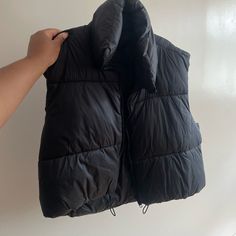 Brand New Puffer Vest, Perfect For Late Summer And Fall Weather. Amazon Winter Outerwear With Long Sleeves, Amazon Winter Long-sleeve Outerwear, Amazon Long Sleeve Winter Outerwear, Amazon Jackets, Zipper Vest, Fall Weather, Cropped Style, Late Summer, Puffer Vest