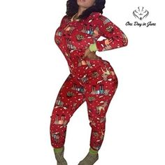 Onancehim One Piece Christmas Pajamas Color: Red Condition: Nwot Brand: Onancehim Size: Xl Material: Na 5556 Red Christmas Pajama Party Set, Red Holiday Loungewear Sets, Red Christmas Sleepwear For Bedtime, Christmas Long Sleeve Sleepwear For Lounging, Christmas Long Sleeve Lounging Sleepwear, Long Sleeve Christmas Lounging Sleepwear, Long Sleeve Christmas Loungewear, Long Sleeve Sleepwear For Christmas Lounging, Red Holiday Bedtime Sets