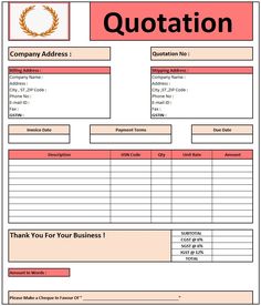 an invoice form that has been designed to be used as a business statement