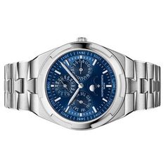 Vacheron Constantin Overseas (Submodel) 4300V/120G-B945 Automatic 41.5mm Blue White gold - Watch with original box and original papers - 1120 QP/1 - 5ATM - Sapphire crystal - 2021 Vacheron Constantin Overseas, Isiah Thomas, Magic Johnson, Luxury Men, Vacheron Constantin, White Gold Bracelet, Perpetual Calendar, Men's Watch, Luxury Watch