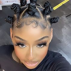 Knot Hairstyles, Bantu Knot Hairstyles, Bantu Knot, Edges Hair, Hair Knot, Bantu Knots, Girls Hairstyles Braids, Dope Hairstyles