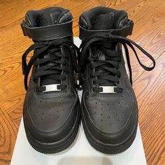 Brand New Black Air Force 1. Size 5 1/2 Youth. Retail $85. Black High-top Nike Air Force 1, Nike Air Force 1 Mid-top In Black Synthetic, Black Mid-top Nike Air Force 1, Nike Air Force 1 Fade-resistant Round Toe, Nike Air Force 1 Fade-resistant, Black High-top Nike Air Force 1 Synthetic, Black Air Force 1, Shoes Nike Air Force, Shoes Nike Air