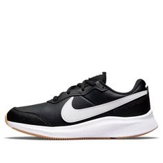 Fade-resistant Sneakers For Jogging And Sports Season, Fade-resistant Sneakers For Jogging, Synthetic Round Toe Sneakers For Sports Season, Nike Leather Running Shoes Fade-resistant, Nike Sporty Athletic Sneakers, Nike Sporty Athletic Fit Sneakers, Leather Functional Running Shoes For Sports, Functional Leather Running Shoes For Sports, Nike Leather Fade-resistant Sneakers