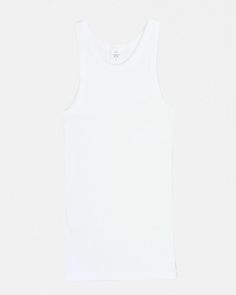 Rib Tank Top White Original Basics Roman Kemp, Rib Tank Top, Journal Standard, Ribbed Tank Tops, Cotton Tank Top, Sleeveless Tshirt, White Sleeveless, Sleeveless Vest, Junior Dresses