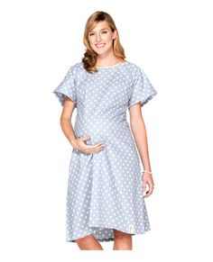 Nicole Gownie by Baby Be Mine Maternity Birthing Gown, Family Clothing Sets, Hospital Gowns, Labor Gowns, Milk Baby, Delivery Gown, Nursing Wear, Newborn Gown, Hospital Gown